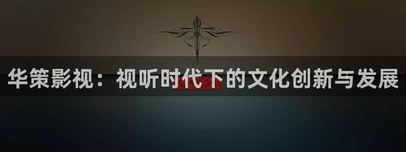 华策影视：视听时代下的文化创新与发展